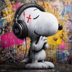 ERIC BRUMETTE - SNOOPY SAVED MY LIFE 54 - Toile L, Antiek en Kunst