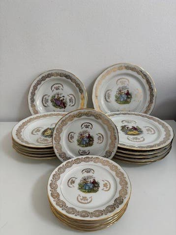 P.L. France - Tafelservies voor 6 (18) - Porselein -