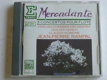 Mercadante - 3 Concertos pour flute / Jean-Pierre Rampal, Ophalen of Verzenden, Zo goed als nieuw