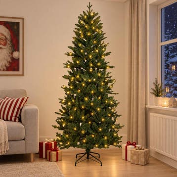 vidaXL Kunstmatige Inklapbare Kerstboom 180 cm 300 LEDs, Verzenden, Nieuw