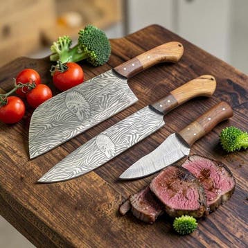 Keukenmes - Utility knife - Ambachtelijk vervaardigde, Antiek en Kunst