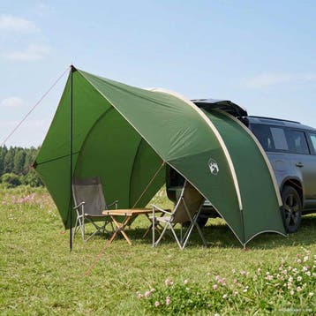 vidaXL Tailgate Luifel Waterdicht 405 x 280 x 220 cm Groen, Verzenden, Nieuw, Tot en met 2