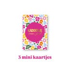 3 kleine kaartjes - Kadootje voor jou - leopard - A7 - Zo..., Ophalen of Verzenden, Nieuw