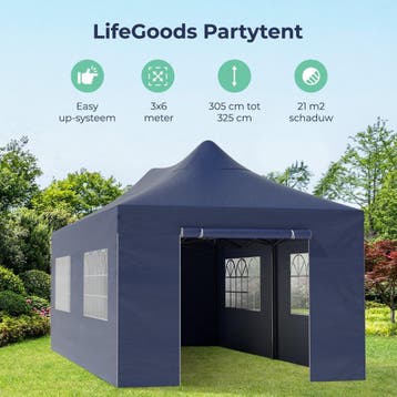 2dekans | LifeGoods Partytent - Paviljoen - EasyUp -, Ophalen of Verzenden, Zo goed als nieuw