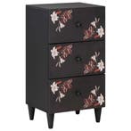 vidaXL Opslagkasten Multikleur 40 x 33,5 x 75 cm Massief, Huis en Inrichting, Woonaccessoires | Cd- en Dvd-rekken, Verzenden, Nieuw