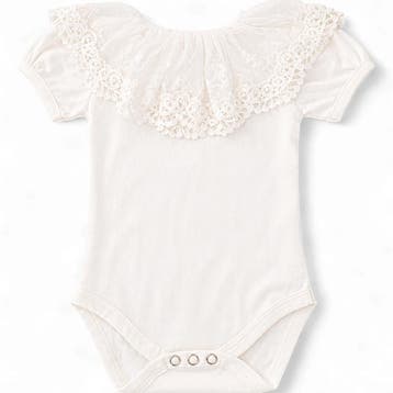 Phi baby meisjes romper wit kanten kraag - 74 (6-9 maanden), Ophalen of Verzenden, Nieuw
