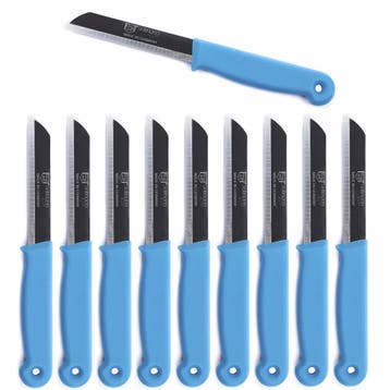 Solingen Schilmesje – RVS Glad – 18,5 cm met Blade Cover, Ophalen of Verzenden, Nieuw, Rvs of Chroom