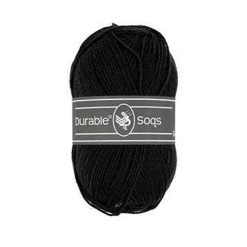 Durable Soqs 325 Black - Haakgaren / Breigaren, Ophalen of Verzenden, Nieuw, Breien of Haken, Wol of Garen