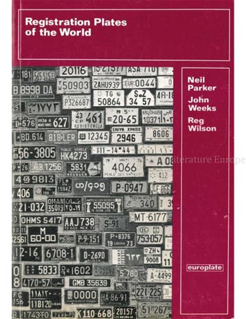 REGISTRATION PLATES OF THE WORLD, Nieuw, Author