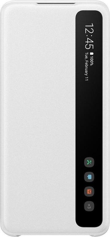Samsung Clear View Hoesje - Samsung Galaxy S20 Plus - Wit, Ophalen of Verzenden, Nieuw