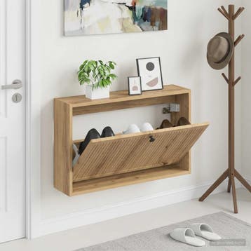 vidaXL Wandgemonteerde Schoenkast EDE 71 x 17 x 43 cm, Verzenden, Nieuw