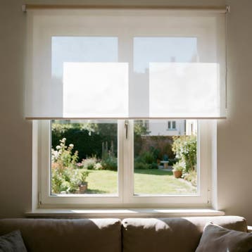 Lichtdoorlatend rolgordijn – 120 x 160 cm - wit -, Verzenden, Nieuw, Wit