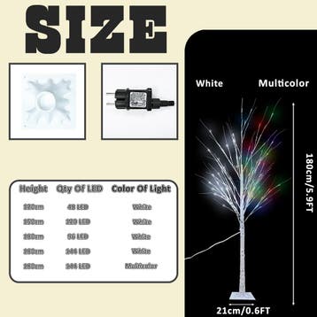 Verlichte boom 180cm | 144 LEDs | Laatste Stuks!, Diversen, Kerst, Ophalen of Verzenden, Nieuw