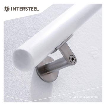 Intersteel Leuninghouder zwaar hol zadel - RVS, Verzenden, Nieuw