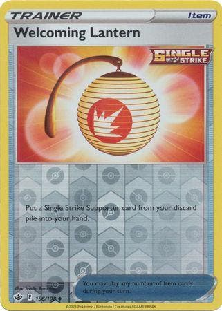 Welcoming Lantern 156/198 reverse holo Chilling Reign, Hobby en Vrije tijd, Verzamelkaartspellen | Pokémon, Losse kaart, Nieuw