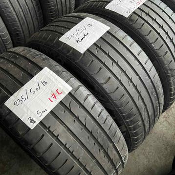 4 x Kumho 235-50-18 Zomerbanden 5mm, 18 inch, Gebruikt, Ophalen of Verzenden, 235 mm