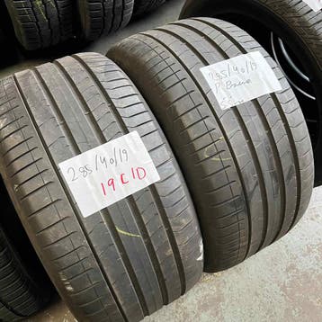 2 x Pirelli PZero 285-40-19 Zomerbanden 5,5mm, Auto-onderdelen, Banden en Velgen, 19 inch, Gebruikt, 285 mm, Ophalen of Verzenden