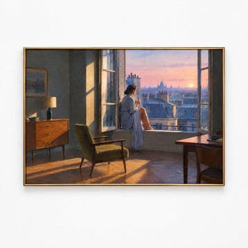 Le Yack - Premier Café sur les toits - Hand signed, Antiek en Kunst