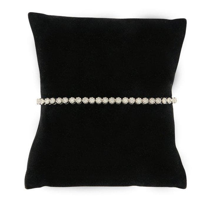 Armband - 18 karaat Witgoud - 0.85ct. tw. Diamant, Sieraden, Tassen en Uiterlijk, Armbanden