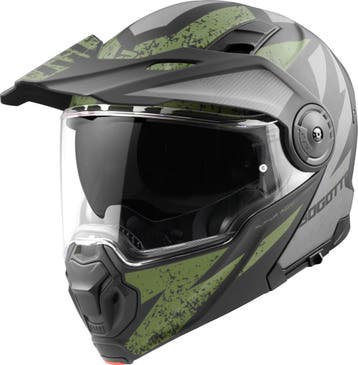 Bogotto FG-102 Safari Fiberglas Enduro Helm Zwart Grijs, Nieuw met kaartje, Overige merken, Heren, Offroadhelm