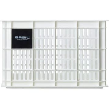 Basil Fietskrat M - Duurzaam Kunststof - 29,5L - Wit - Ge..., Ophalen of Verzenden, Nieuw