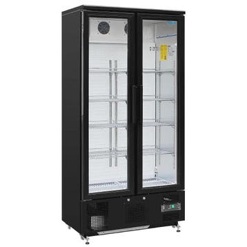 Drankenkoeling | 490L | Zwart | +2°C/+8°C | Statisch +, Verzenden, Nieuw in verpakking