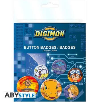 Digimon Tai & Matt Badge Pack (6x), Ophalen of Verzenden, Nieuw