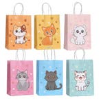 6 Poezen cadeau tasjes, Verzenden, Nieuw