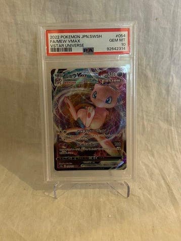 Pokémon Graded card - Fa / Mew Vmax 54 - PSA 10 - EX, Nieuw
