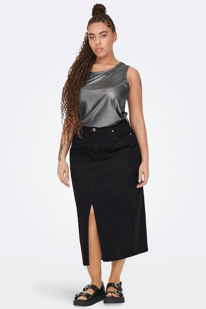 ONLY rok CARSIRI denim lang Maat:, Kleding | Dames, Rokken, Overige kleuren, Nieuw, Verzenden