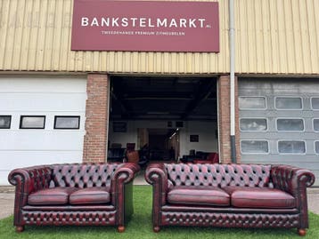 CHESTERFIELD  SPRINGVALE ROSSENDALE  design leren banken, Design, 150 tot 200 cm, Zo goed als nieuw, Rechte bank