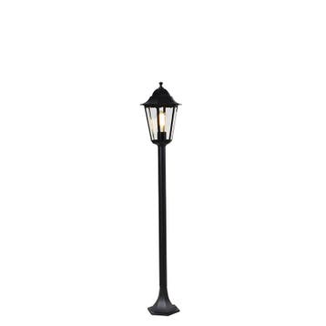 Staande buitenlantaarn zwart 120 cm IP44 - New Orleans, Tuin en Terras, Buitenverlichting, Verzenden, Nieuw, Aluminium