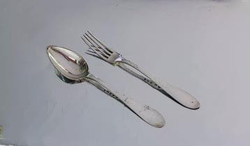 175 Years Old - Bestekset (2) - .800 zilver