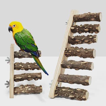Houten Klimladder Speelgoed voor Papegaaien en Kleine Huisdi