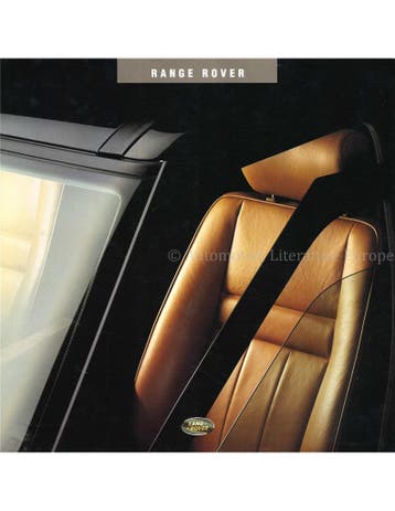 1994 RANGE ROVER BROCHURE NEDERLANDS, Boeken, Nieuw, Author
