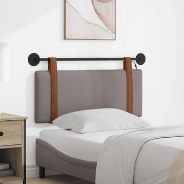 vidaXL Hangend hoofdbord Taupe Antiek PU, Verzenden, Nieuw, Overige materialen