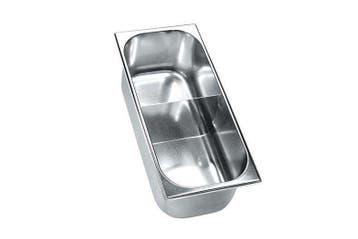 RVS roomijsbak met tussenschot | 5,2L | 360x165x120mm, Verzenden