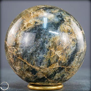 Natuurlijke cordieriet/watersaffier-kogel uit Madagaskar –, Verzamelen