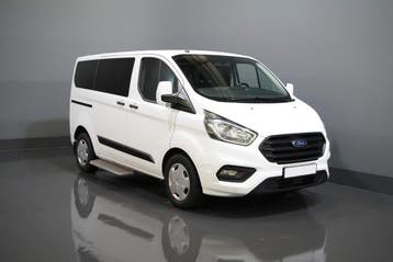 Ford Transit Custom Tourneo 2.0 TDCI € 25.717,- incl. BTW/BP, Stof, Gebruikt, Wit, Dealer onderhouden