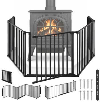 Openhaardhek Agni - zwart, Kinderen en Baby's, Traphekjes, Verzenden, Nieuw