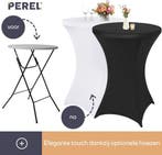 2dekans | Perel Klaptafel, wit, 80 x 110 cm, binnen- en, Caravans en Kamperen, Ophalen of Verzenden, Zo goed als nieuw