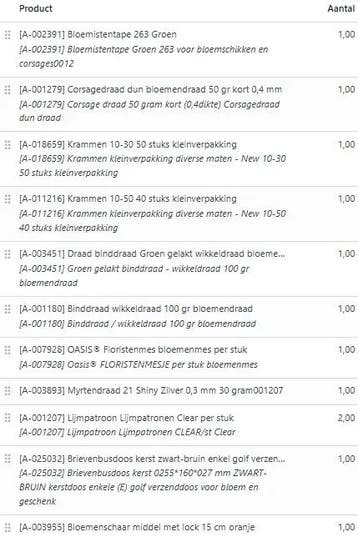 Kerstpakket startpakket hobby en bloemschikken 25, Ophalen of Verzenden, Nieuw