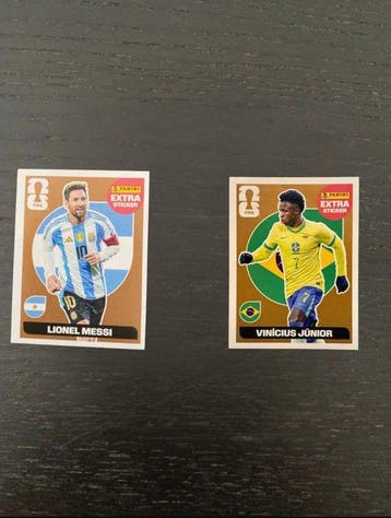 2026 Panini World Cup Lionel Messi, Vinícius Júnior Extra, Verzamelen, Nieuw