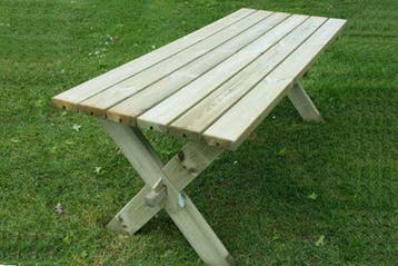 Rockwood® Tuintafel Nostalgie Massief Grenen 1.80m, Tuin en Terras, Picknicktafels, Ophalen of Verzenden, Nieuw, Rechthoekig, Hout