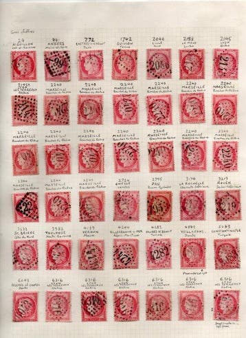 Frankrijk 1872 - Uitgifte Ceres 80c roze - cataloguswaarde, Gestempeld