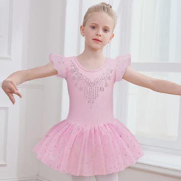 Meisjes Balletpakje met Glitter Tutu Rok & Strass Versiering, Verzenden, Nieuw