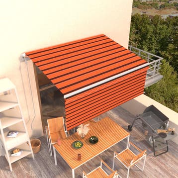 vidaXL Luifel automatisch uittrekbaar met rolgordijn 3x2,5 m, Verzenden, Nieuw