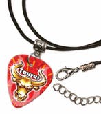 Stier plectrum ketting, sleutelhanger of oorbellen, Ophalen of Verzenden, Nieuw