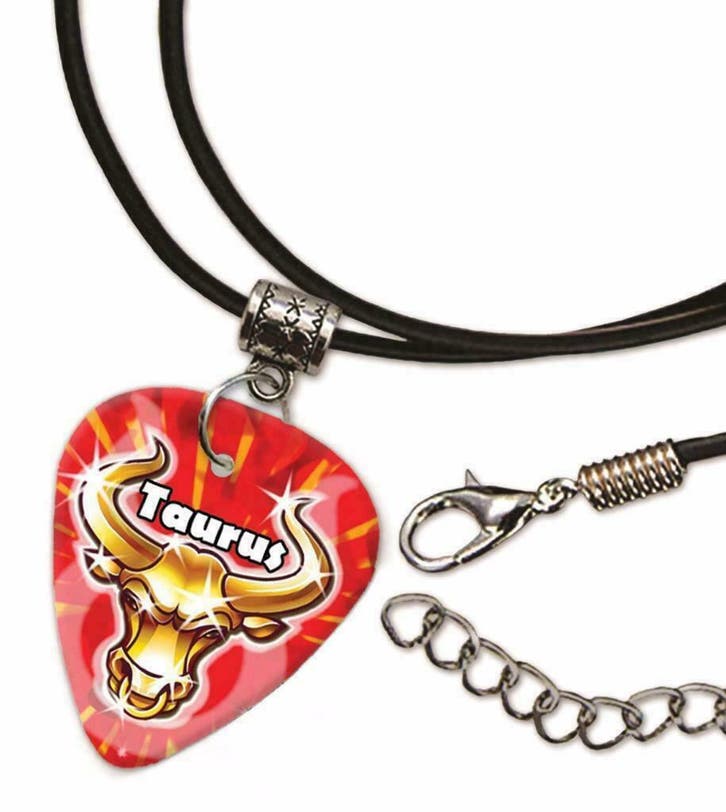 Stier plectrum ketting, sleutelhanger of oorbellen, Sieraden, Tassen en Uiterlijk, Overige Accessoires, Nieuw, Ophalen of Verzenden