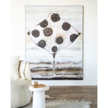 *WOONWINKEL* Urban Cotton Eagle Ray Wandkleed In Frame L 145, Verzenden, Nieuw